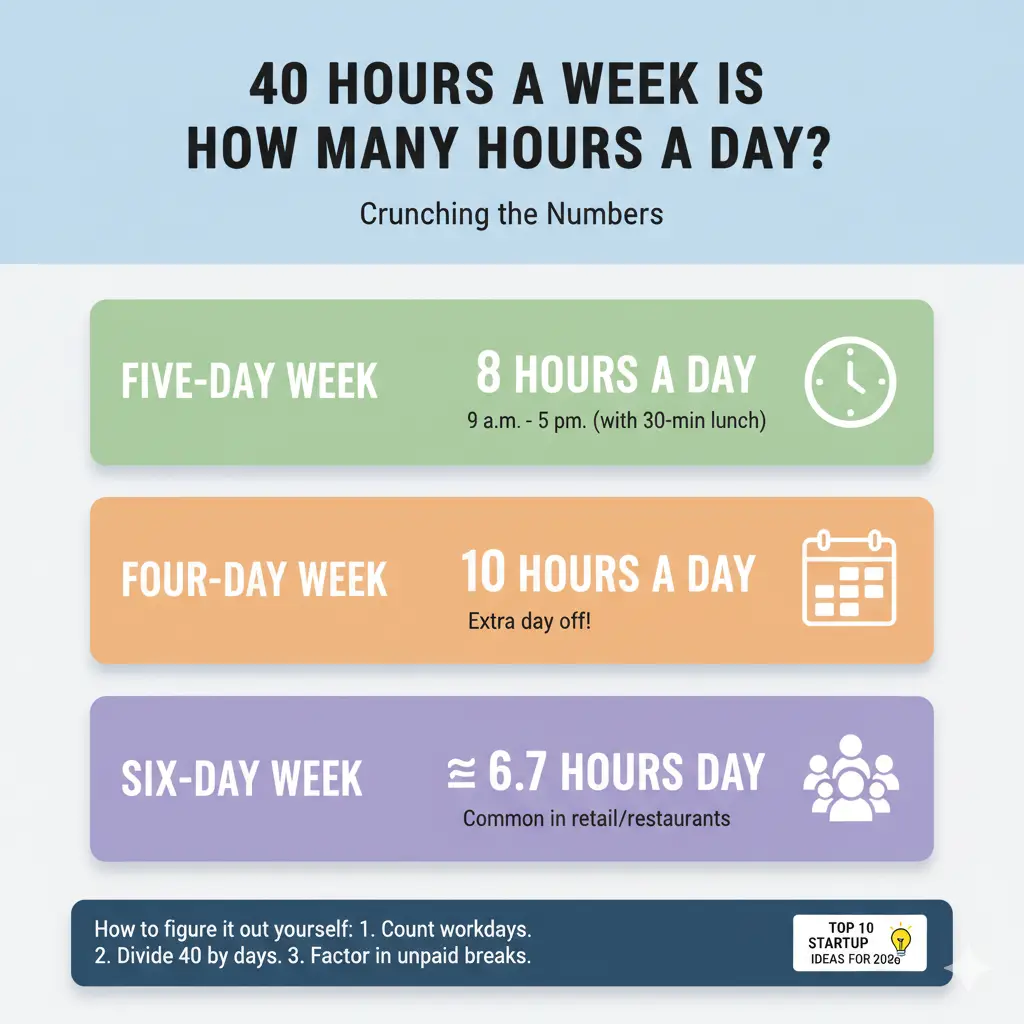 40 Hours a Week Is How Many Hours a Day? Crunching the Numbers