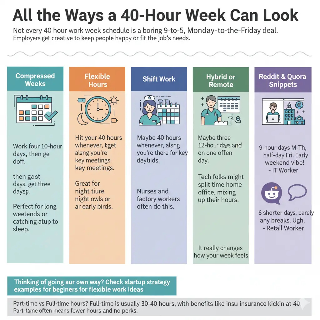 All the Ways a 40-Hour Week Can Look