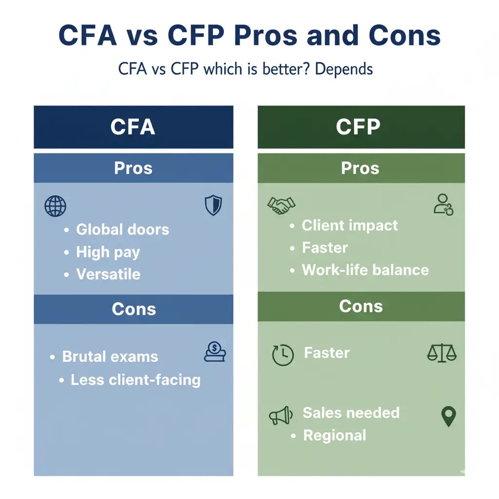 CFA vs CFP Pros and Cons