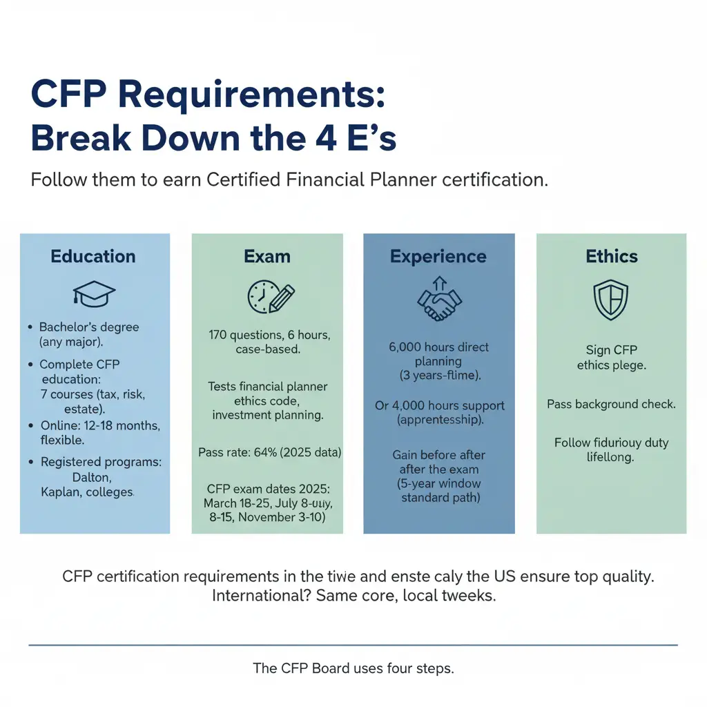 CFP Requirements: Break Down the 4 E's