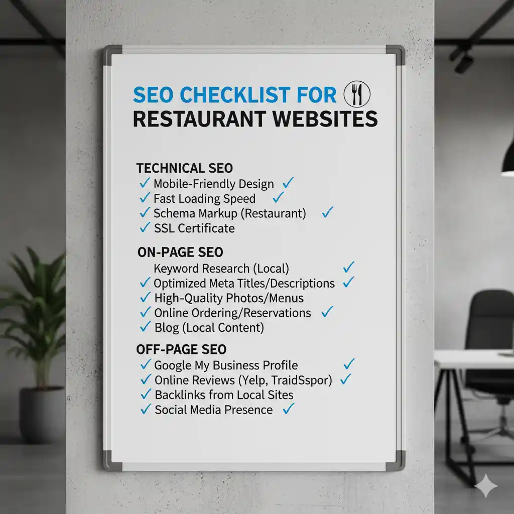SEO Checklist for Restaurant Websites