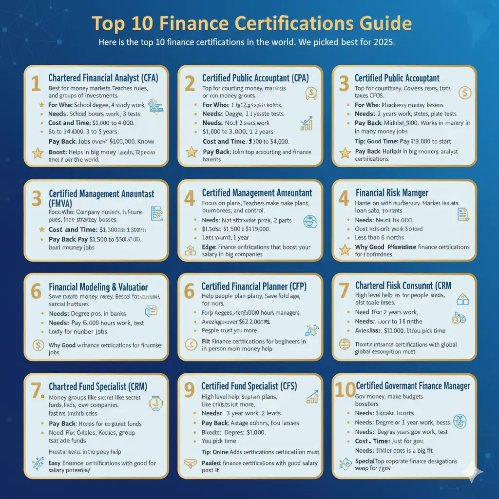 Top 10 Finance Certifications