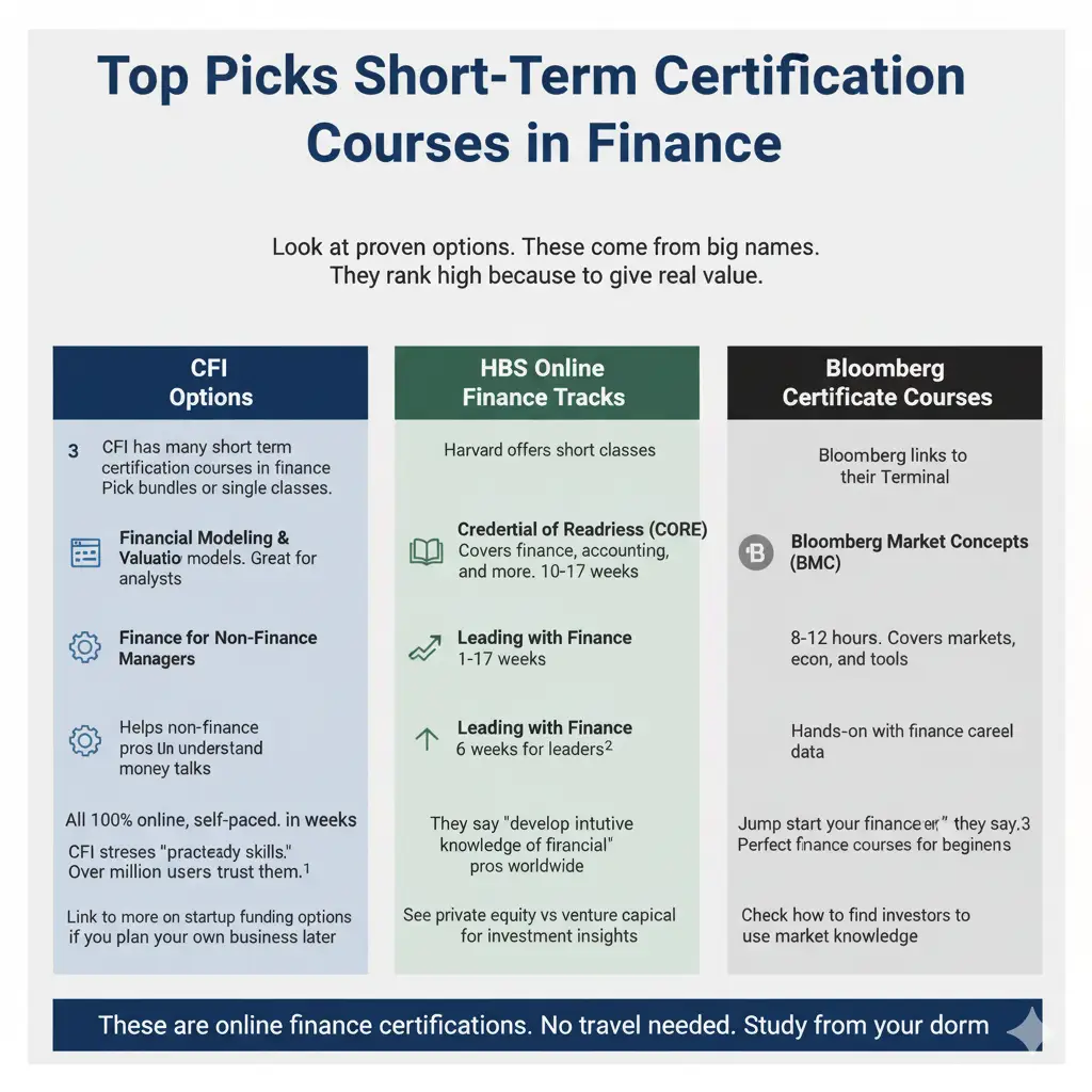 Top Picks for Short-Term Certification Courses in Finance