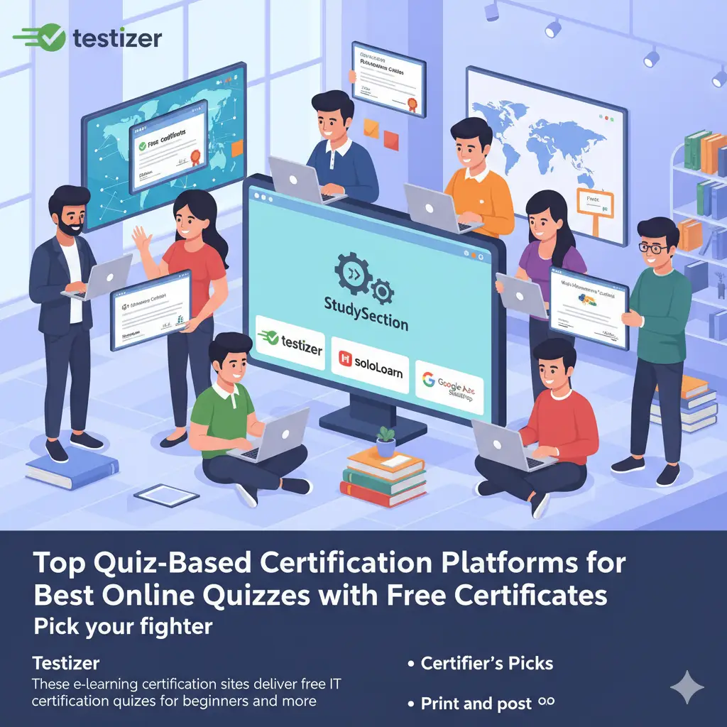 Top Quiz-Based Certification Platforms for Best Online Quizzes with Free Certificates