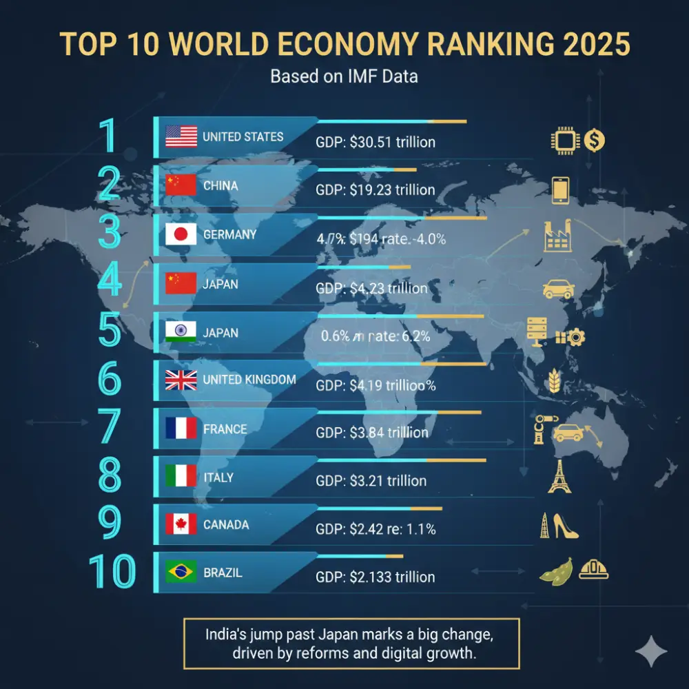 world economy ranking 2025