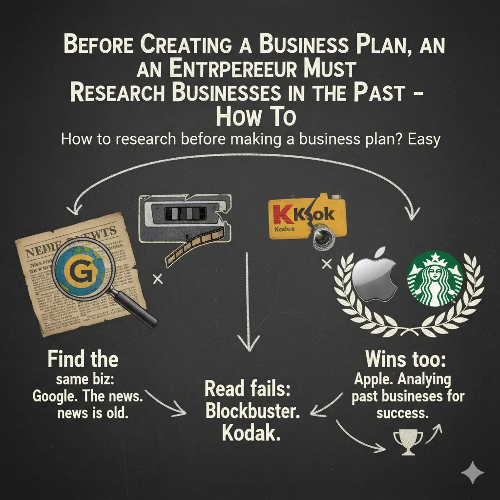 Before Creating a Business Plan, an Entrepreneur Must Research Businesses in the Past - How To