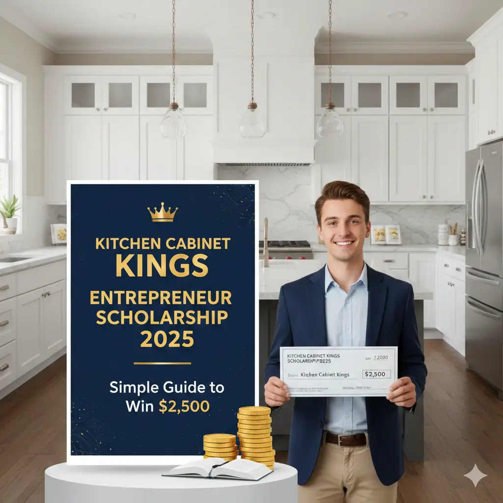 Apply now for the Kitchen Cabinet Kings Entrepreneur Scholarship 2025! Get a simple guide to winning the $2,500 award and fund your business education.