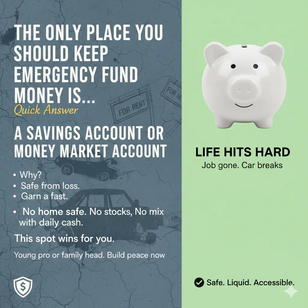 The Only Place You Should Keep Your Emergency Fund Money Is... Quick Answer