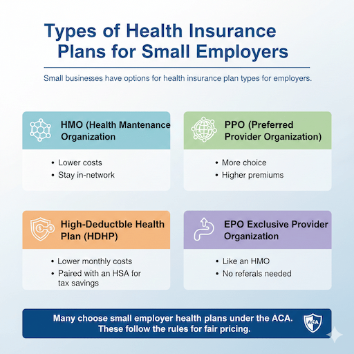 Types of Health Insurance Plans for Small Employers