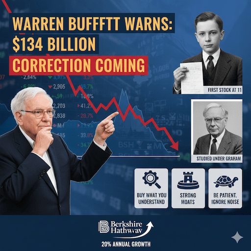 Warren Buffett warned investors a $134 billion correction was coming.