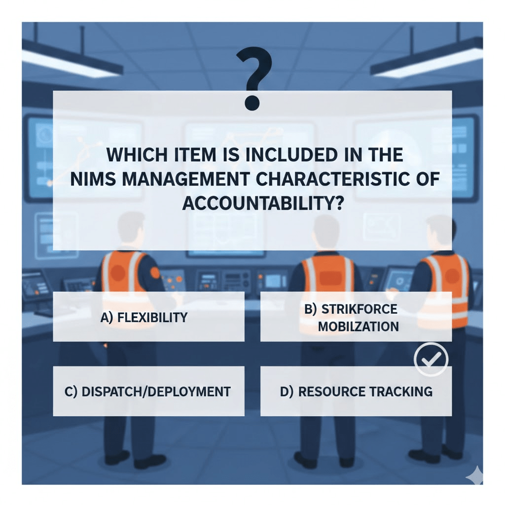 Which Item Is Included in the NIMS Management Characteristic of Accountability?