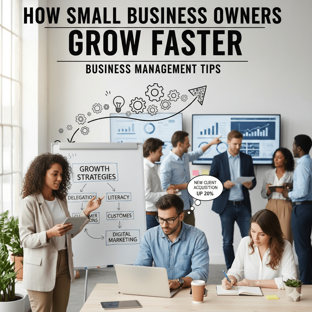 How Small Business Owners Use Business Management Tips to Grow Faster