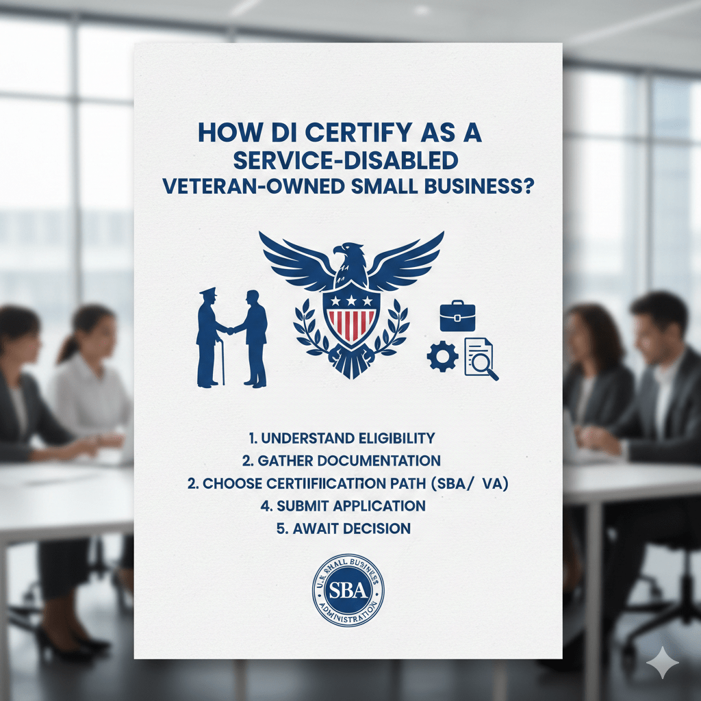 How Do I Certify as a Service-Disabled Veteran-Owned Small Business?