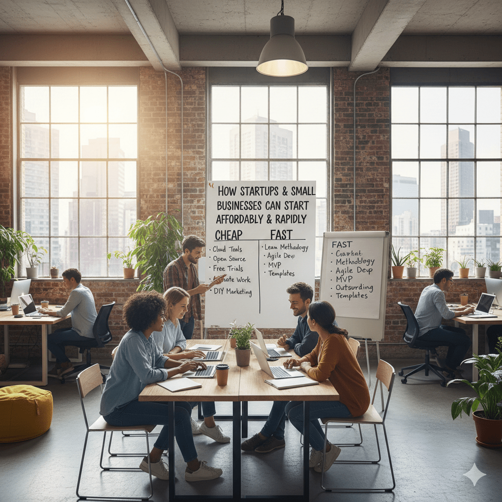 How Startups and Small Businesses Can Start Cheap and Fast