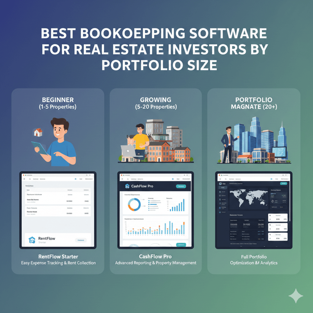 Best Bookkeeping Software for Real Estate Investors by Portfolio Size