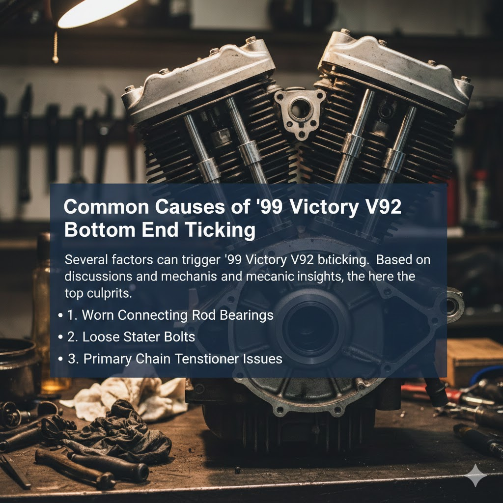 Common Causes of 99 Victory V92 Bottom End Ticking