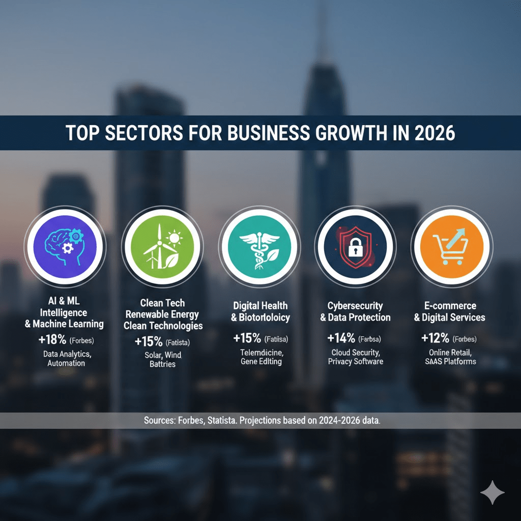 Top Sectors for Business Growth in 2026